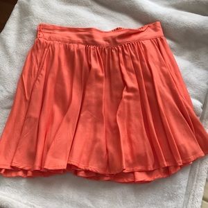 Peach mini skirt